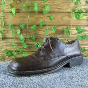 Kenneth Cole Men's New York Derby Oxfords Brown Leather Sz 7.5M Gently Used 2025